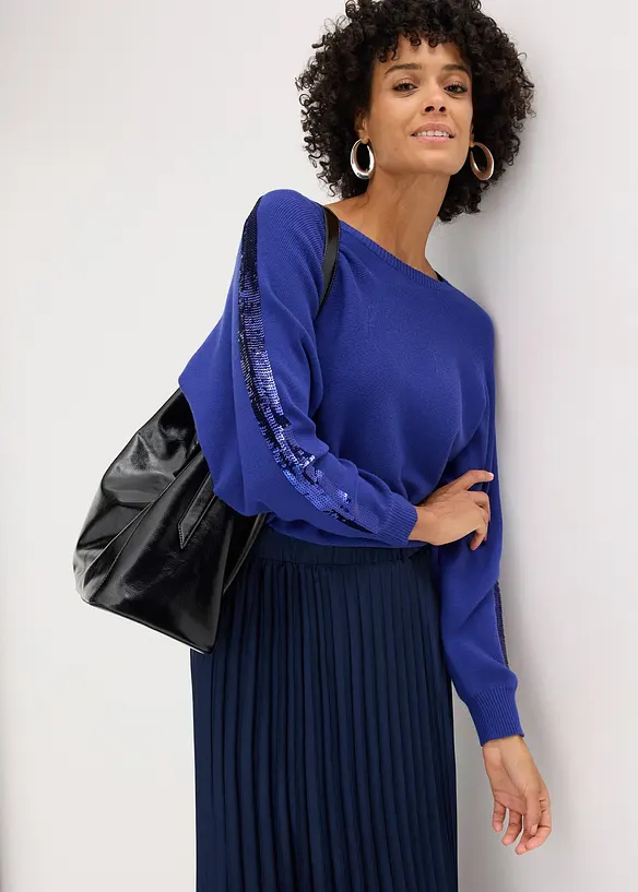 Trui met pailletten, bonprix