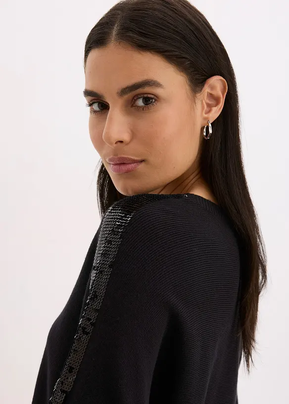 Trui met pailletten, bonprix