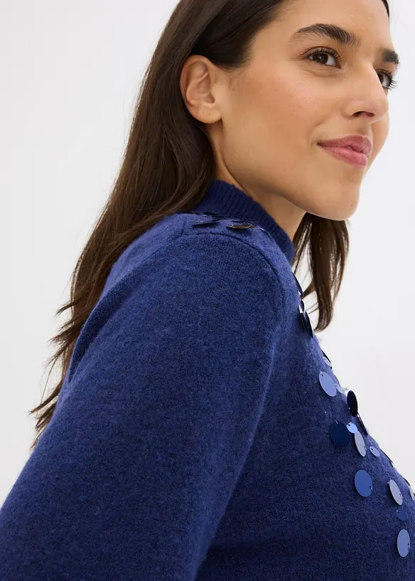 Trui met pailletten, bonprix