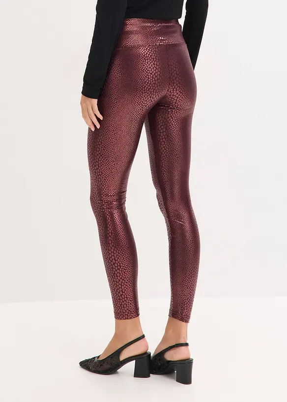 Hoogglanzende legging van imitatieleer, bonprix