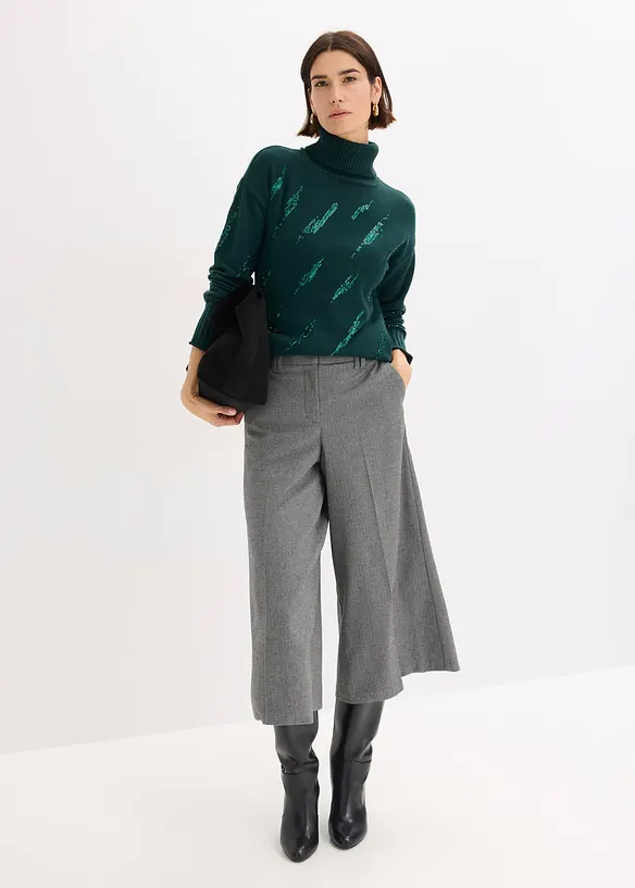 Oversized trui in een zachte viscosemix, bonprix