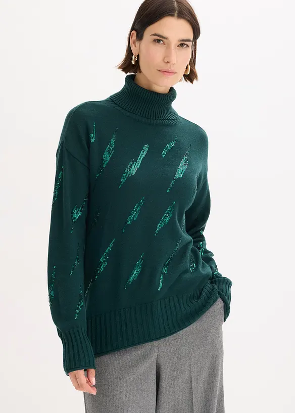 Oversized trui in een zachte viscosemix, bonprix