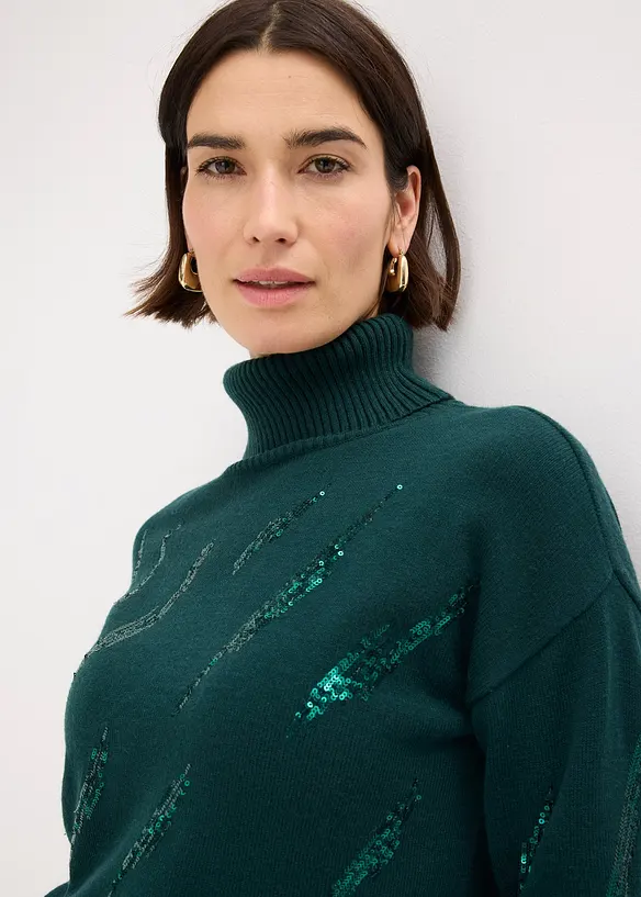 Oversized trui in een zachte viscosemix, bonprix
