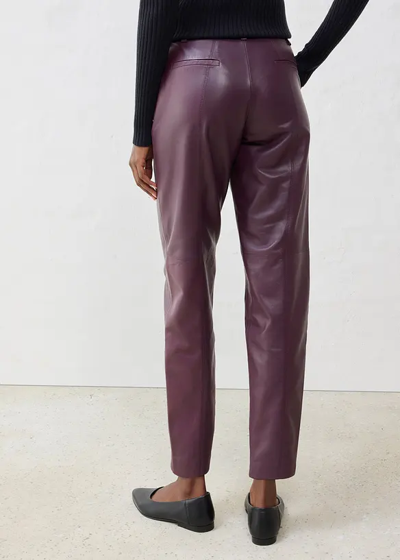 Leren broek van lamsnappa, bonprix