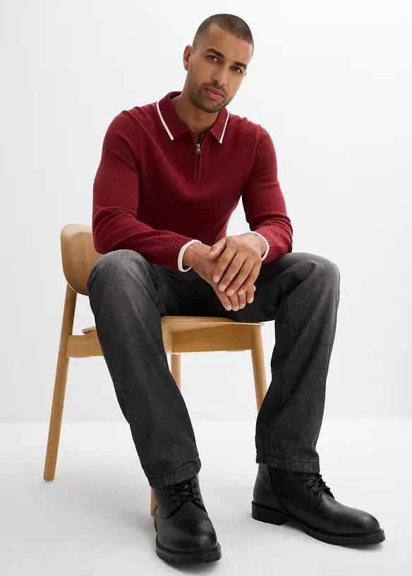 Regular fit thermo instapjeans, straight, bonprix