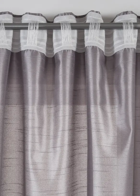 Gordijn met zacht glanseffect, ook en in extra lang (1 stuk), bonprix