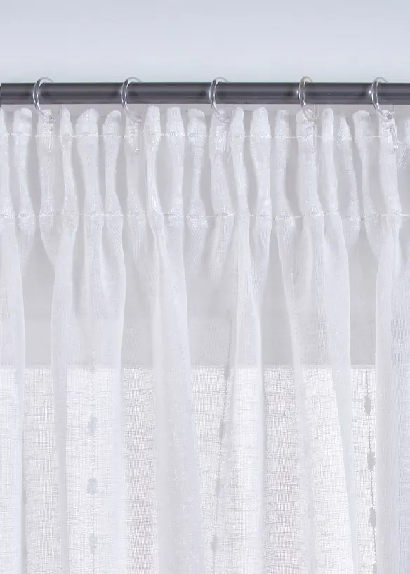 Gordijn met geweven strepen (1 stuk), bonprix