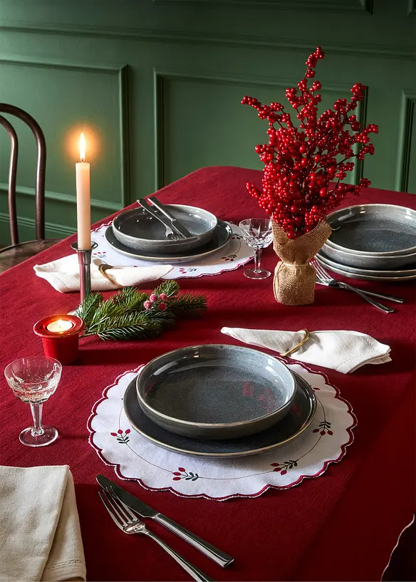 Placemats van biologisch katoen (set van 2), bonprix
