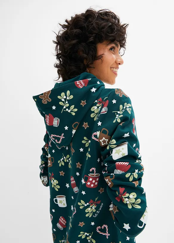 Sweatjurk met kerstmotieven, bonprix