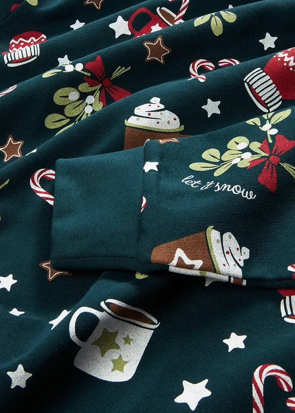 Sweatjurk met kerstmotieven, bonprix