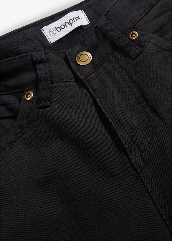 Stretch jeans mid waist, straight, bonprix
