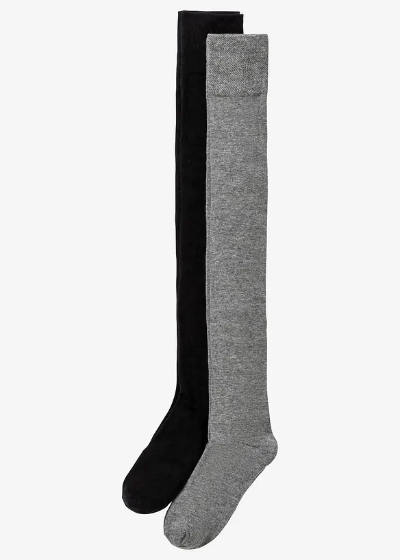 Overknee kousen (2 paar), bonprix