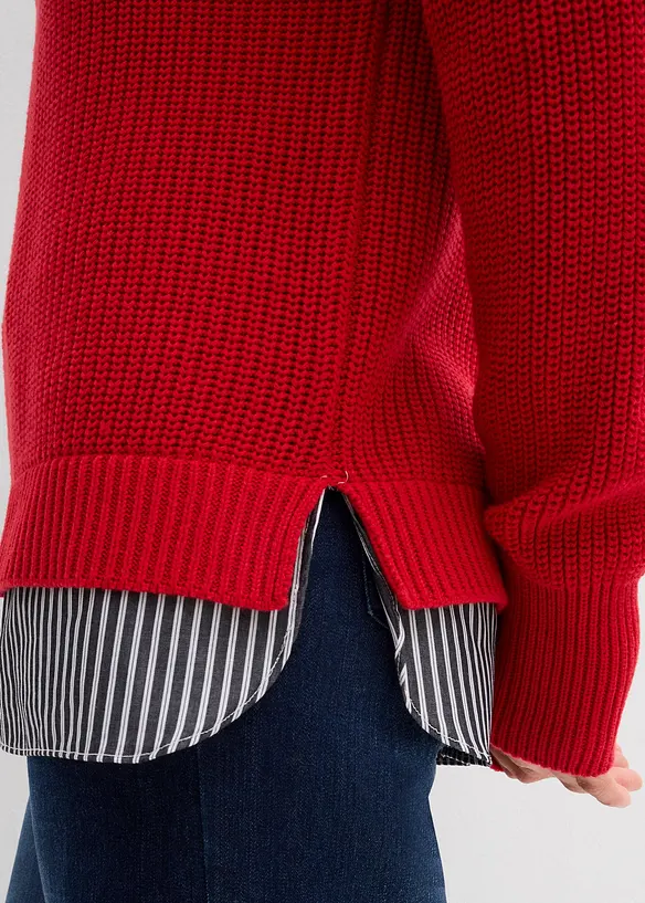 Trui met blouse-inzet, bonprix