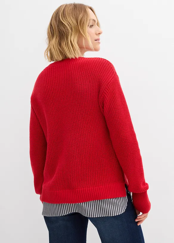 Trui met blouse-inzet, bonprix