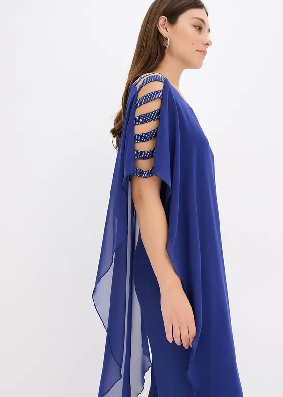 Jumpsuit met overgooier van fijn chiffon, bonprix
