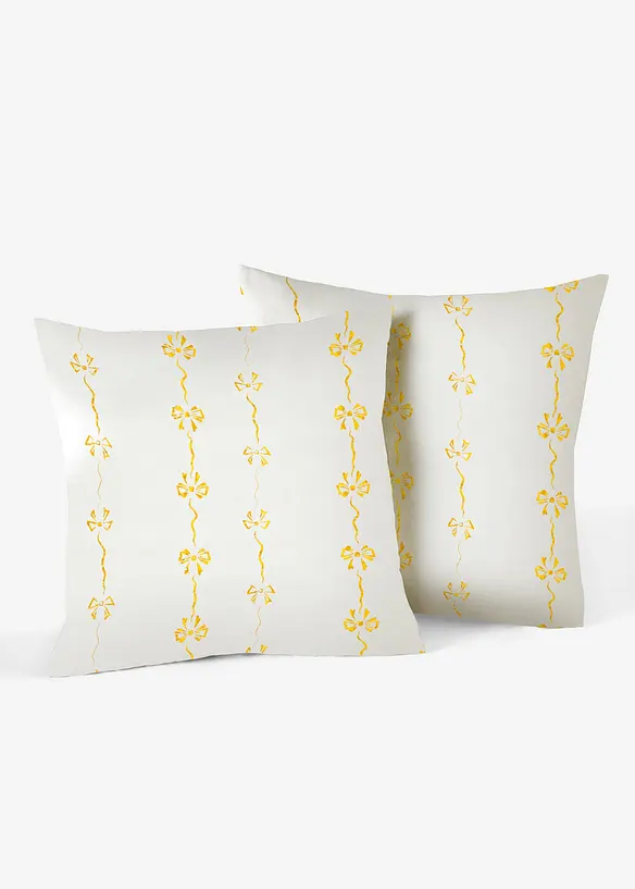 Kussenhoes met strikken, bonprix