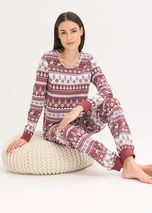 Pyjama van biologisch katoen, bonprix