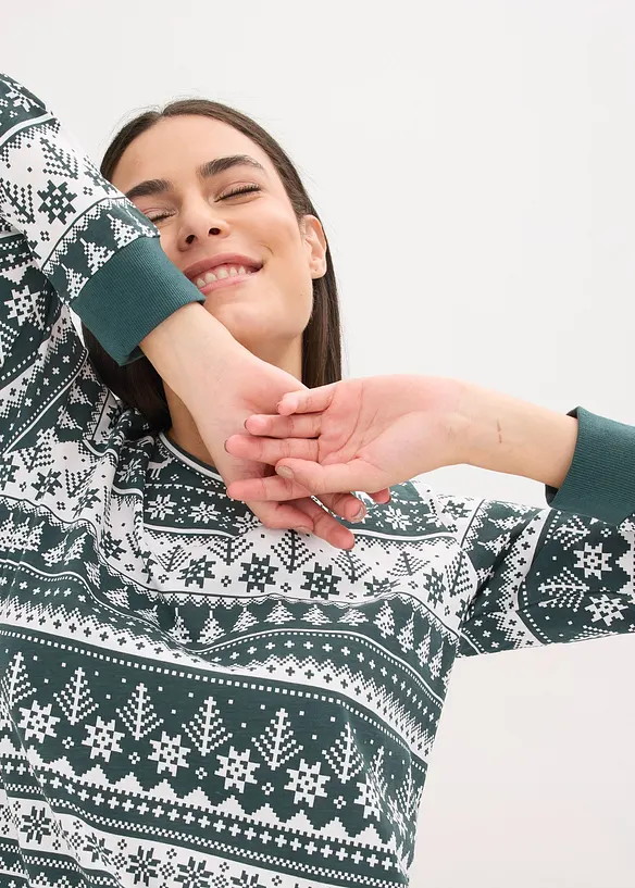 Pyjama van biologisch katoen, bonprix