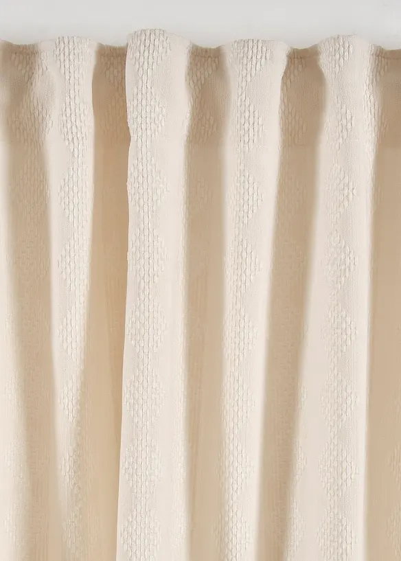 Ondoorzichtig gordijn van zacht chenille (1 stuk), bonprix