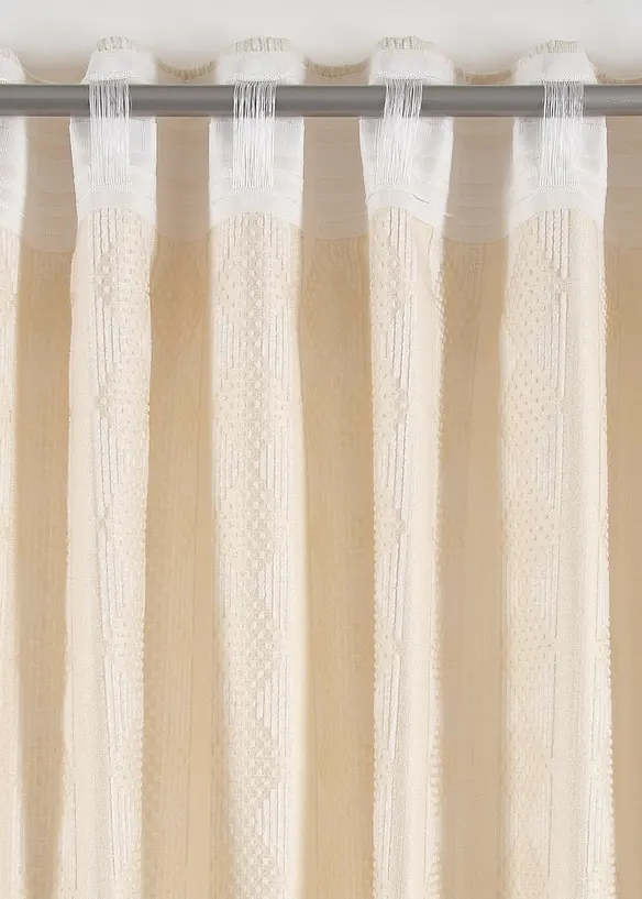 Ondoorzichtig gordijn van zacht chenille (1 stuk), bonprix