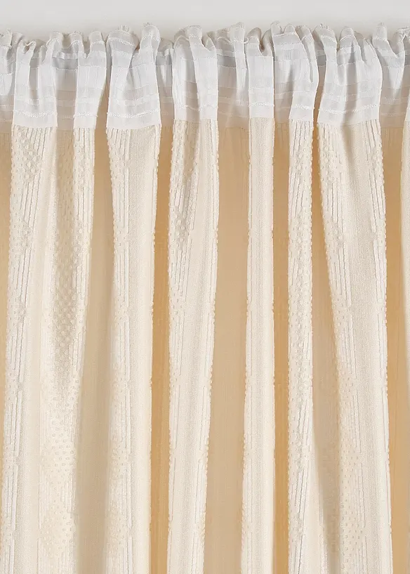 Ondoorzichtig gordijn van zacht chenille (1 stuk), bonprix
