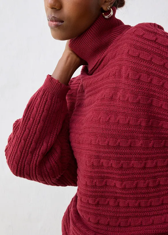 Oversized trui met merinowol, bonprix