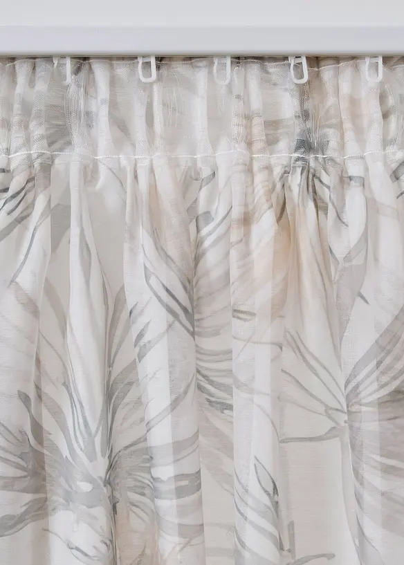 Transparant gordijn met print (1 stuk), bonprix