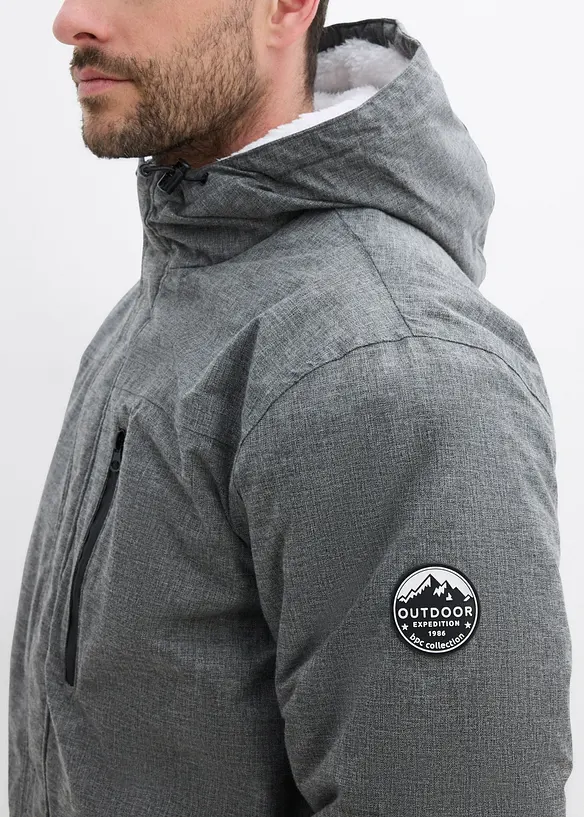 Waterdichte outdoor parka met teddy fleece, bonprix