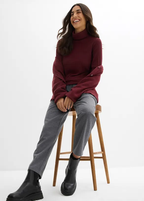 Broek in barrelvorm van zachte viscose-mix, bonprix