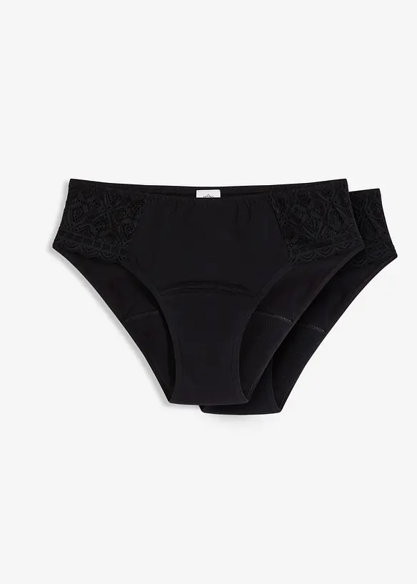 Menstruatie slip met normaal absorberend vermogen (set van 2), bonprix