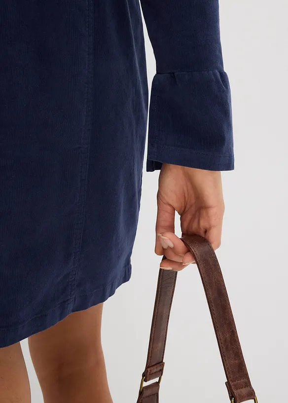 Figuuraccentuerende corduroy jurk, bonprix