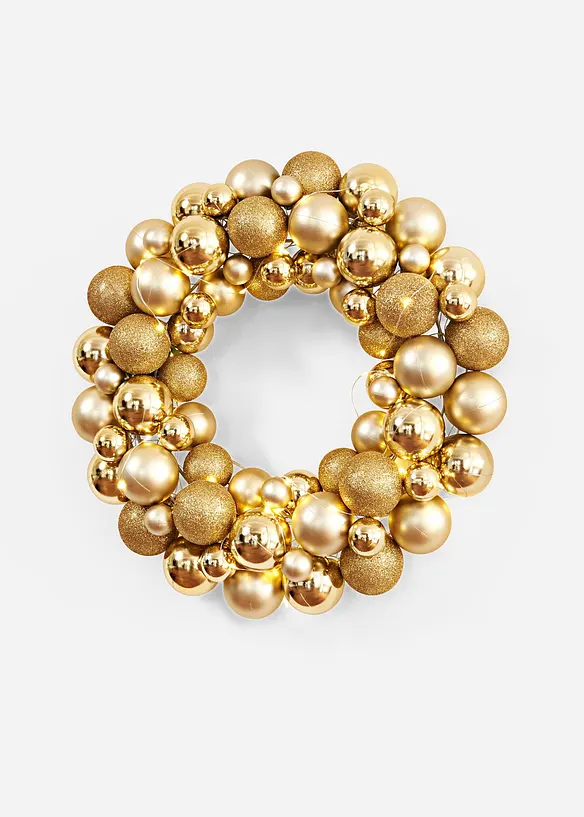 LED-decoratie Krans met ballen, bonprix