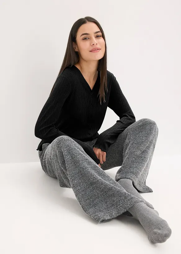 Pyjamabroek van zacht chenille, bonprix