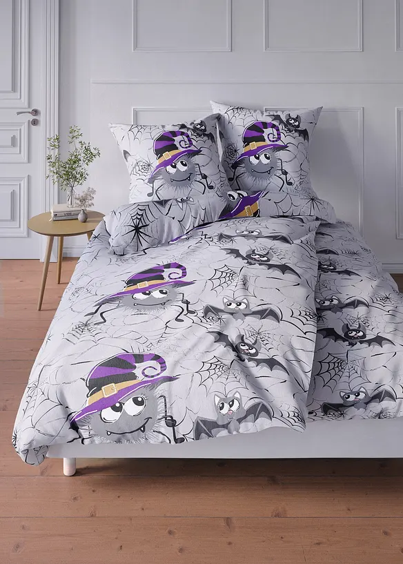 Dekbedovertrek met spinnen, bonprix