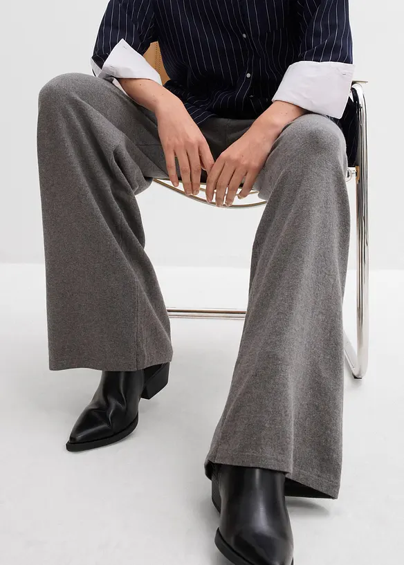 Broek van een zachte kasjmiermix, bonprix