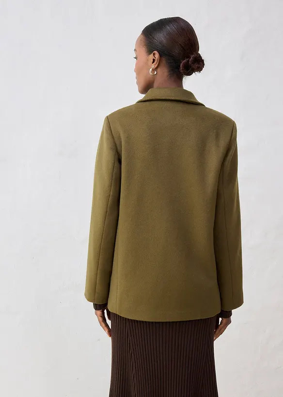 Peacoat in een wolmix, bonprix