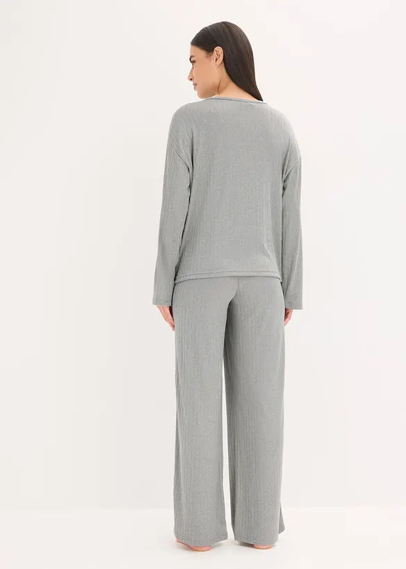 Pyjama van zachte pointelle jersey, bonprix