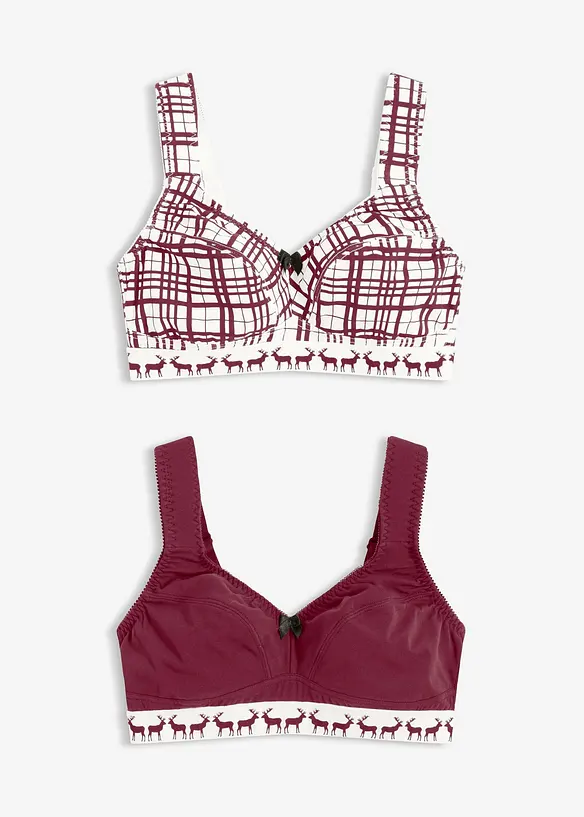 Bh zonder beugels met katoen (set van 2), bonprix