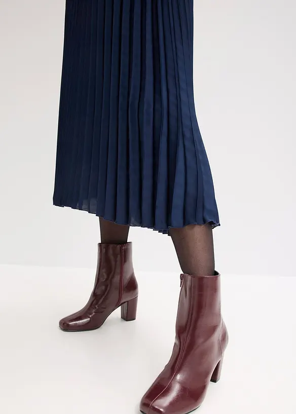 Plissé rok van fijn satijn, bonprix