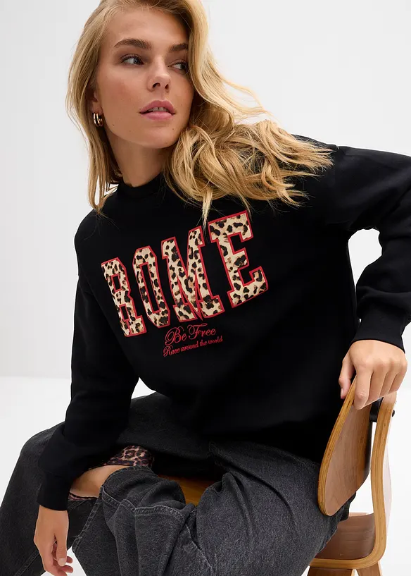 Oversized sweater van biologisch katoen, bonprix