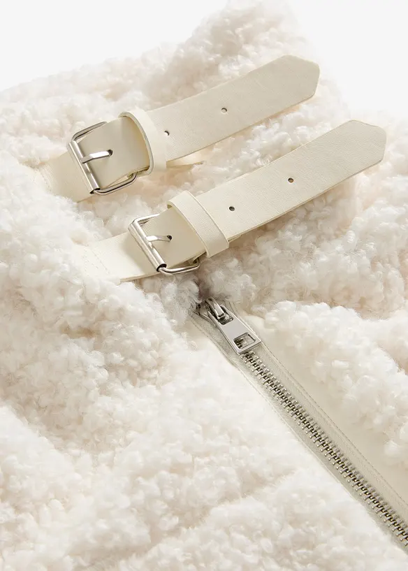 Imitatie bontjas van teddy fleece, bonprix