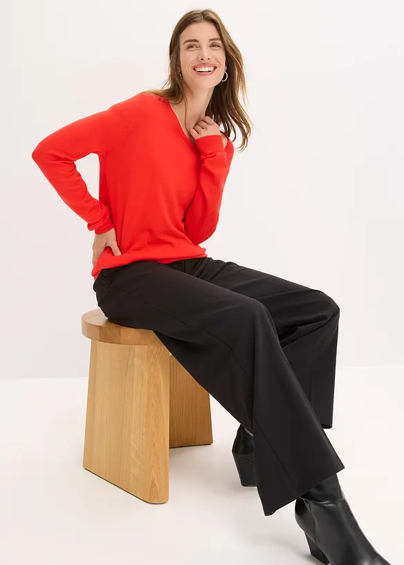 Trui van soepelvallende viscose, bonprix