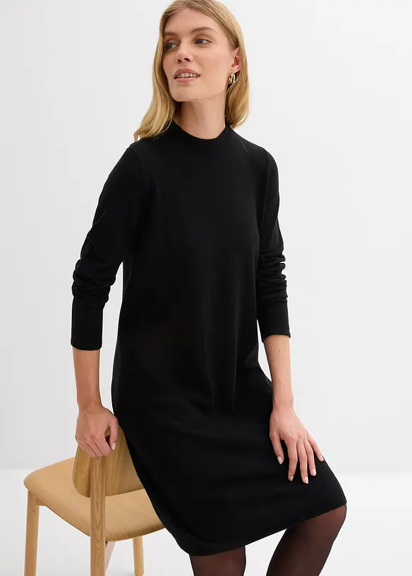 Gebreide jurk in A-lijn, bonprix