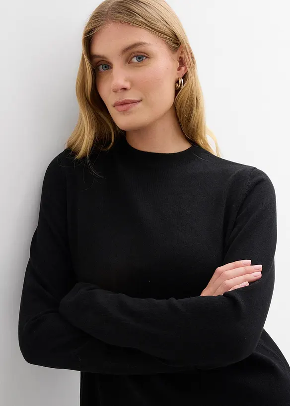 Gebreide jurk in A-lijn, bonprix