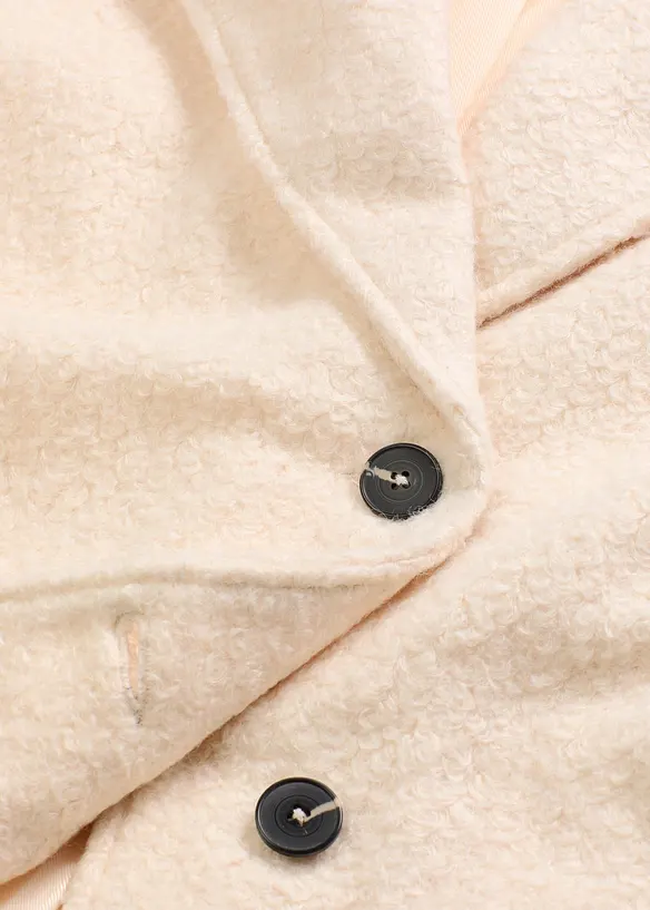Korte, oversized bouclé jas, bonprix