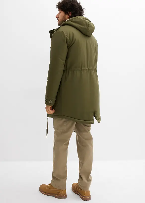 Outdoor parka met teddy voering voor de winter, bonprix