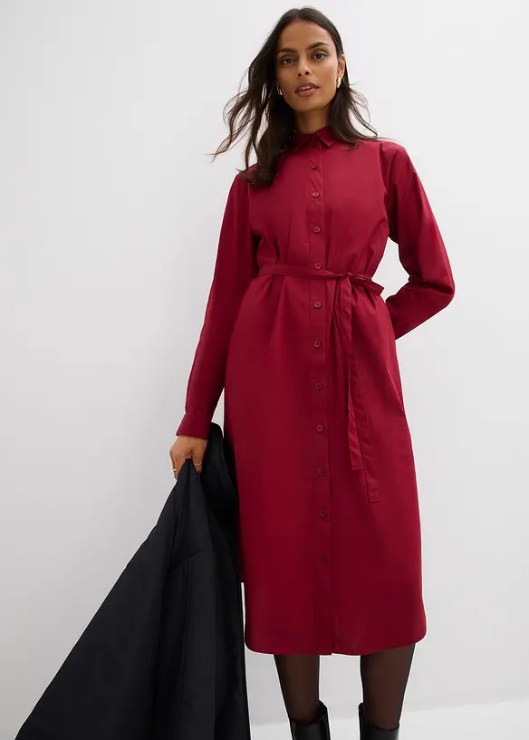 Midi jurk van puur biologisch katoen, bonprix