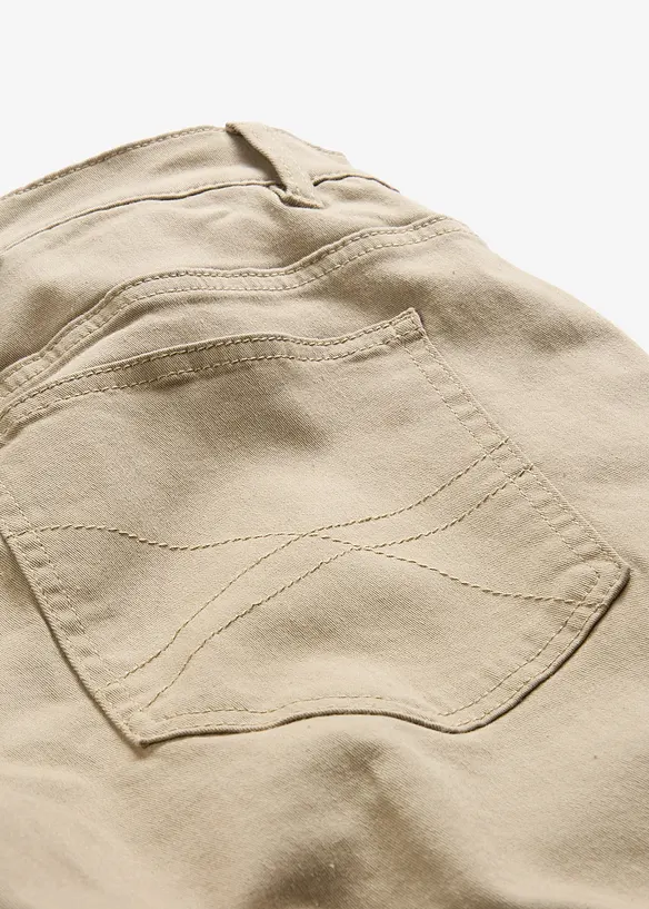 Regular fit stretch thermobroek met een zachte flanellen voering, straight, bonprix