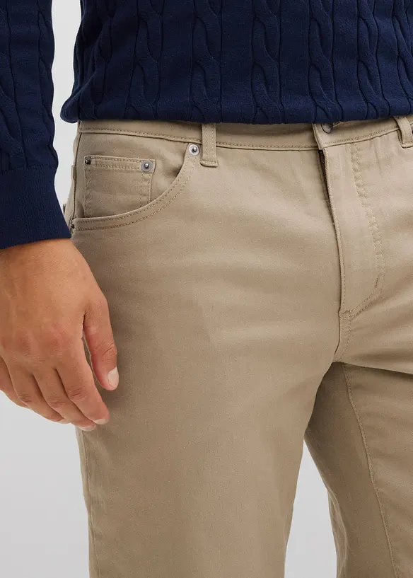 Regular fit stretch thermobroek met een zachte flanellen voering, straight, bonprix