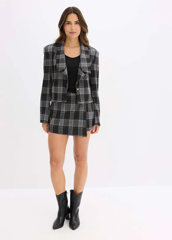 Skort met sierknop, bonprix